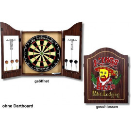 Dart-Cabinet Kings Head, antik braun gebeizt.