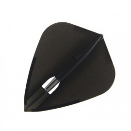 L-Style Flight Kite mit Loch Black
